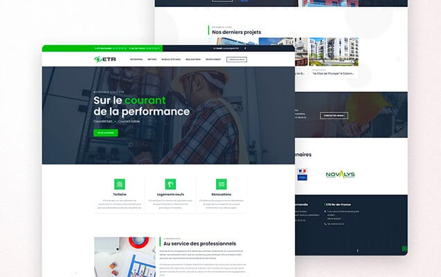 types de sites internet : site vitrine