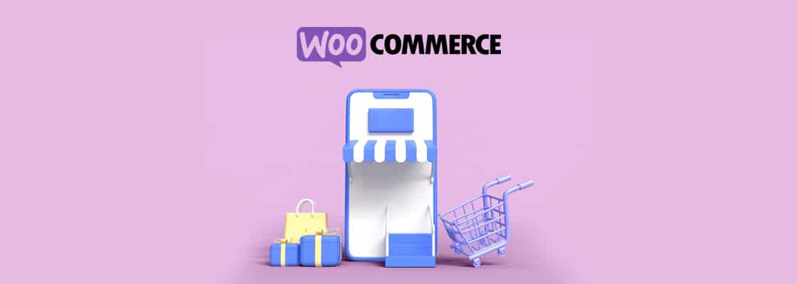 Illustration d'une boutique avec logo woocommerce