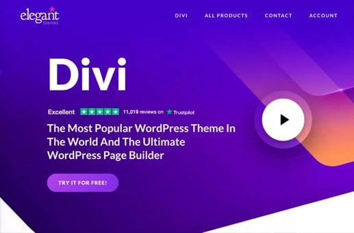 Thème Divi avec page builder WordPress