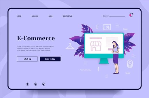 cms pour illustrer un site ecommerce et boutique en ligne