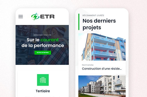 site vitrine etr sas