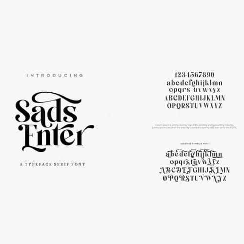 réalisation de la typographique