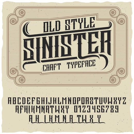 typographie fonts old style
