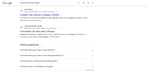 recherche mot cle pour google