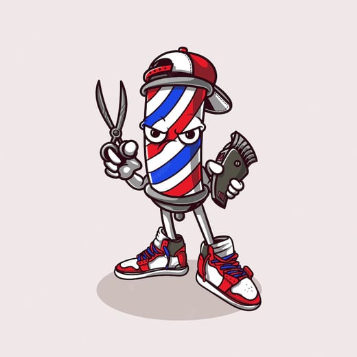 mascotte salon coiffure