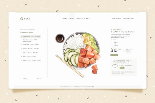 exemple site restaurant sushi tendances