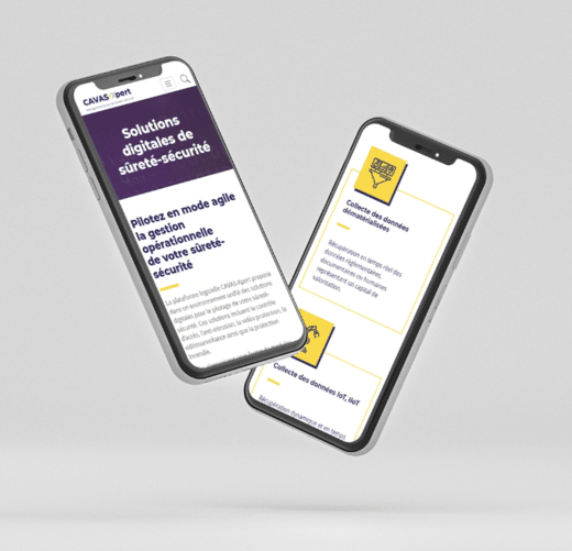 site responsive en version mobile