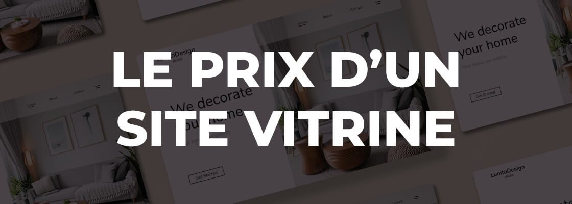 bannière quel est le prix d'un site vitrine